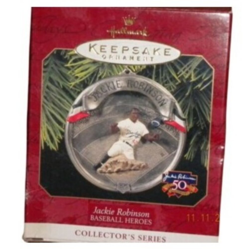 Jackie Robinson Hallmark Keepsake Ornament Baseball Heroes Collectors Series